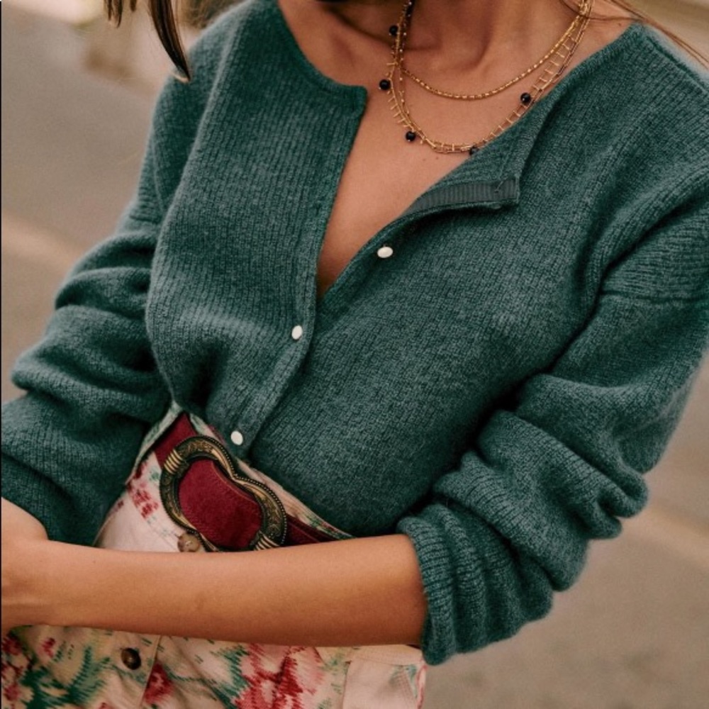SOLD Sezane Gaspard Jumper, Sage, XXS